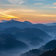 Poland - Love to be here... - Sunset in the Pieniny Mountains