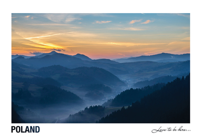 Poland - Love to be here... - Sunset in the Pieniny Mountains