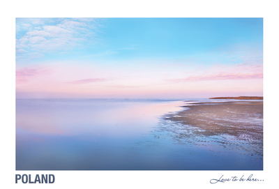 Poland - Love to be here... - Baltic at the pink sunset
