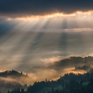 Poland - Love to be here... - Sunrise in the Pieniny Mountains