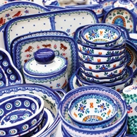 Traditional Polish pottery from Boleslawiec, Poland