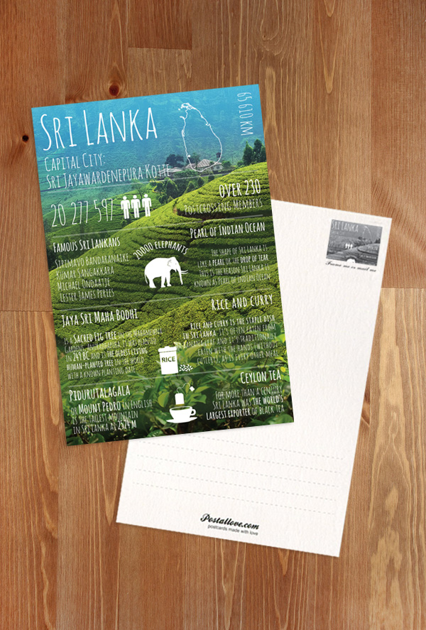 Greetings from Sri Lanka / Greetings from... series / Postcards