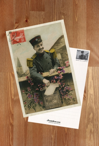 Smiling postman