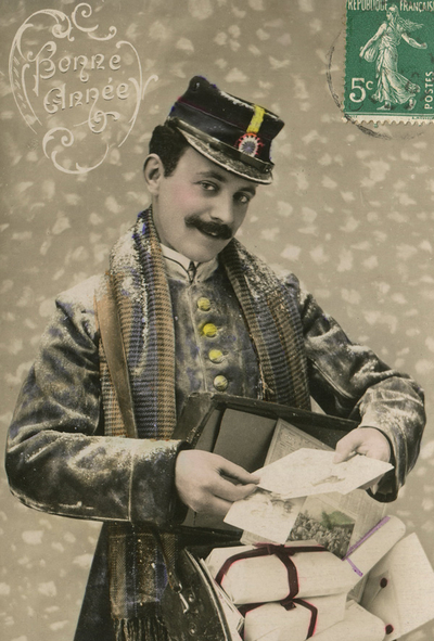 Winter postman
