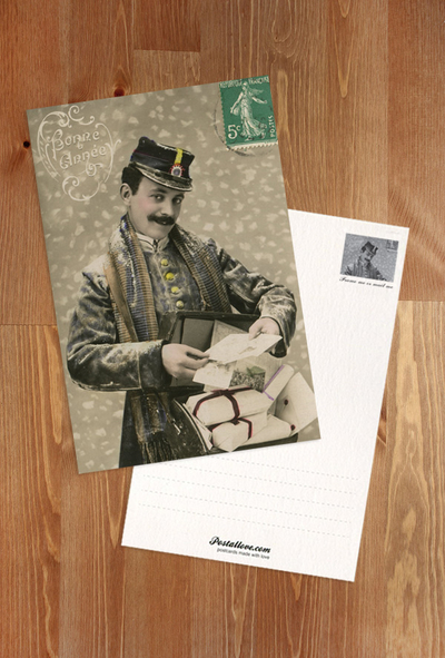 Winter postman