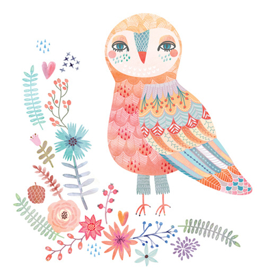 Colorful owl