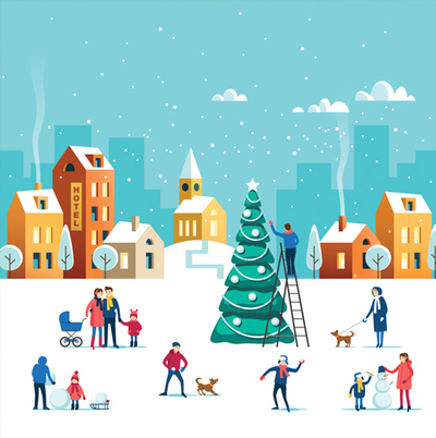 Winter town