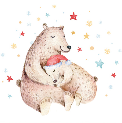 Cuddling bears