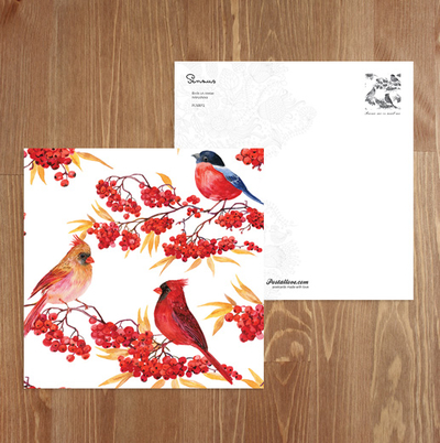 Birds on rowan