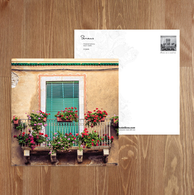Flowery balcony