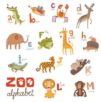 Zoo alphabet A-M