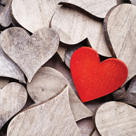 Wooden hearts