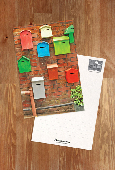 Colorful mailboxes