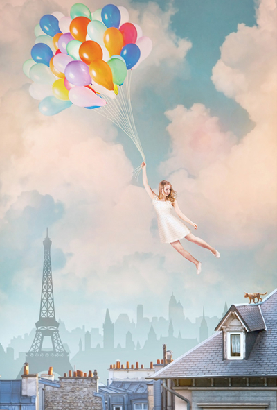 Flight over Paris