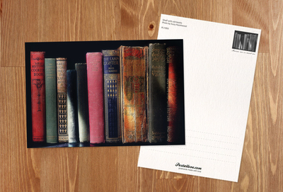 Shelf with old books