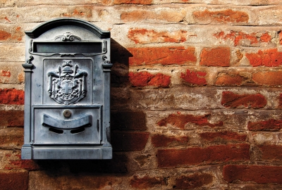 Mailbox & wall