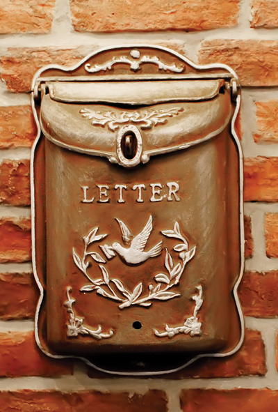 Mailbox with dove