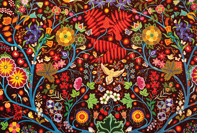 Flowers patterned fabric
