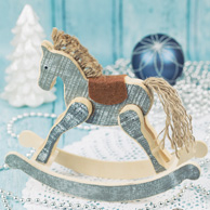 Wooden christmas horse