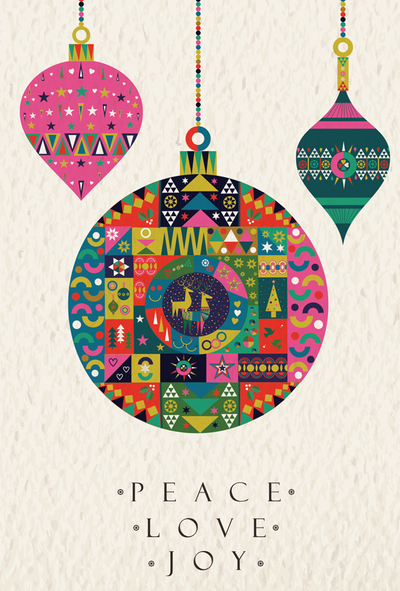 Retro Christmas decorations