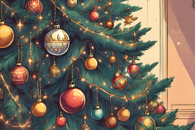 Retro Christmas tree