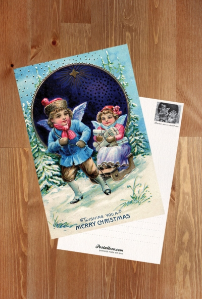 Children on a sled