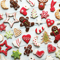 Colorful gingerbreads