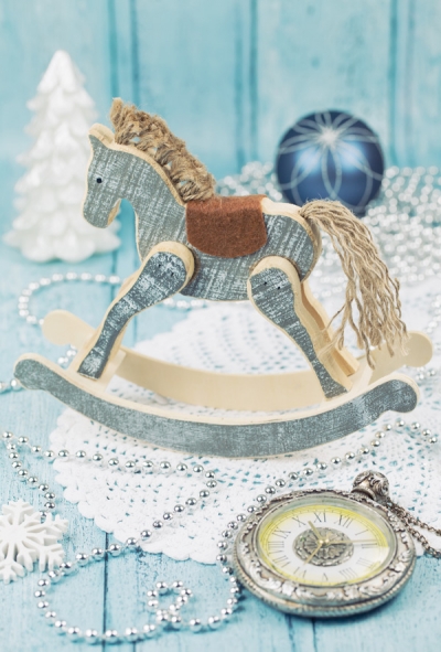 Wooden christmas horse