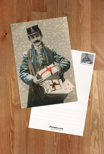 Postman with gifts