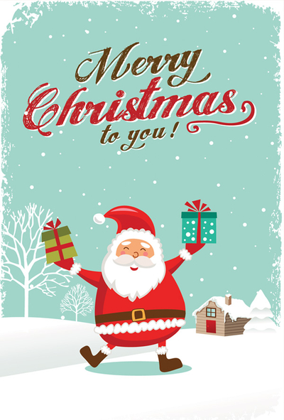 Santa Claus with gifts