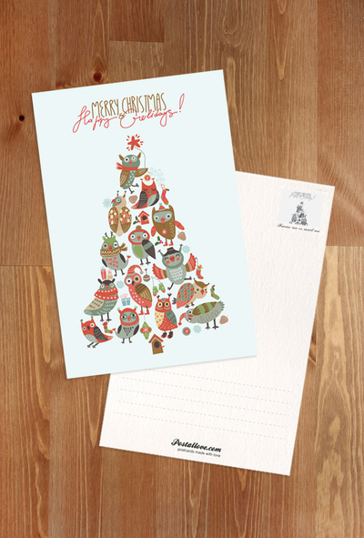 Owl Christmas tree
