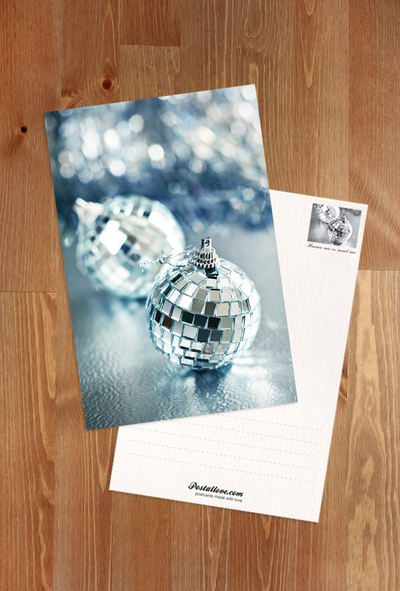 Silver Christmas ornaments