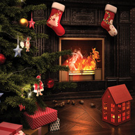 Christmas fireplace