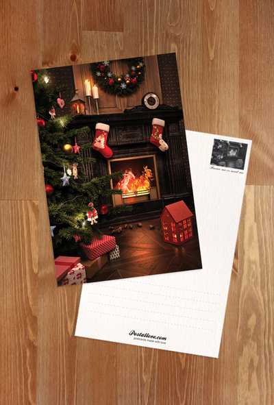 Christmas fireplace