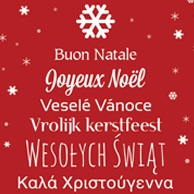 Merry Christmas - typographic christmas tree