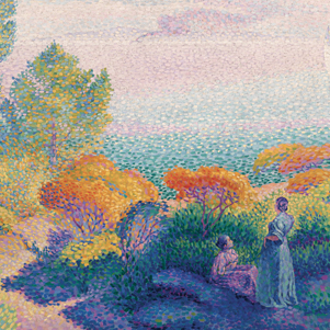 Henri Cross, Two Women by the Shore, Mediterranean Sea