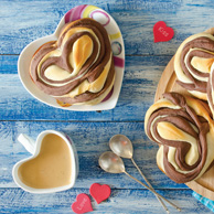 Sweet chocolate buns