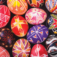 Colorful easter eggs